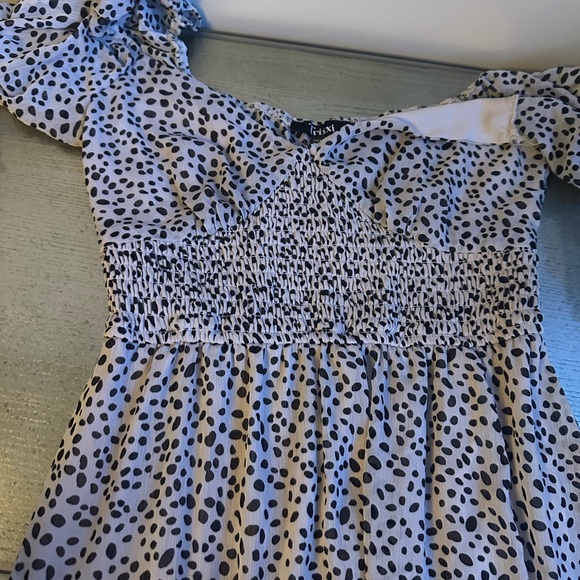 Trixxi Black and White Polka Dot Dress - Picture 1 of 2